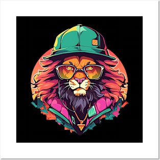 cool lion Posters and Art